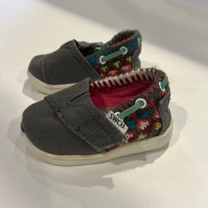 TOMS baby alpargata woven fair isle